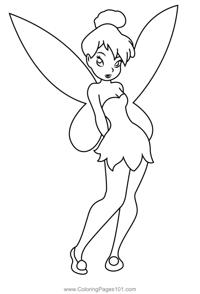 Printable Tinkerbell Coloring Sheets