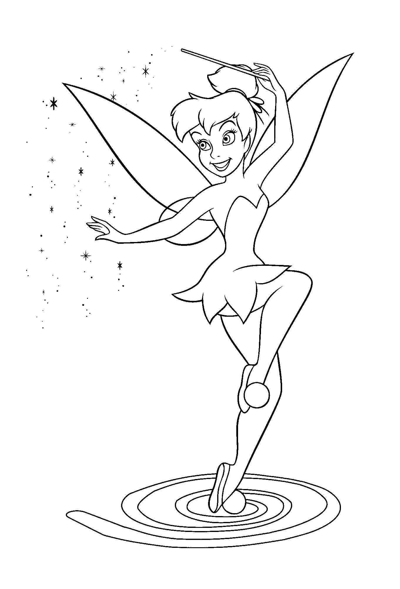 Printable Tinkerbell Coloring Sheets Printable Word Searches