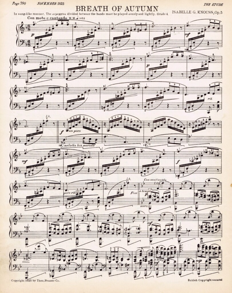 Printable Vintage Music Sheets
