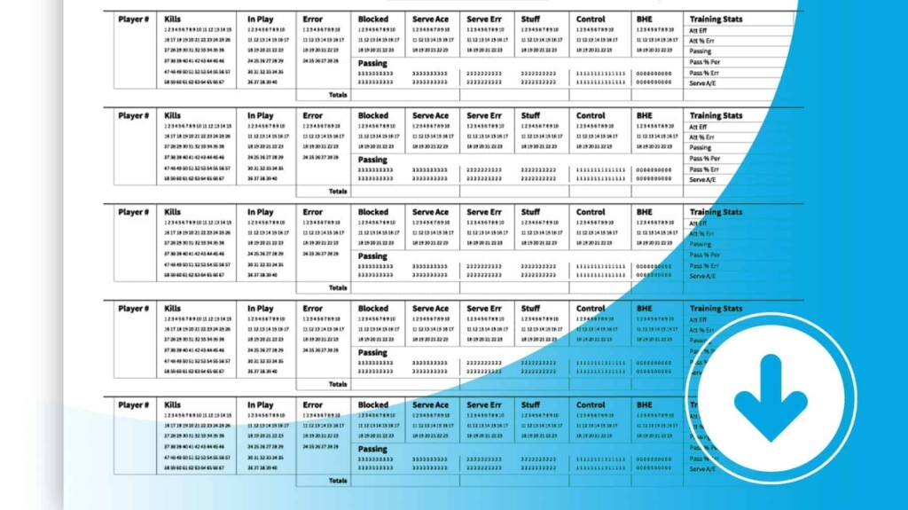 Printable Volleyball Stat Sheets Free Printable