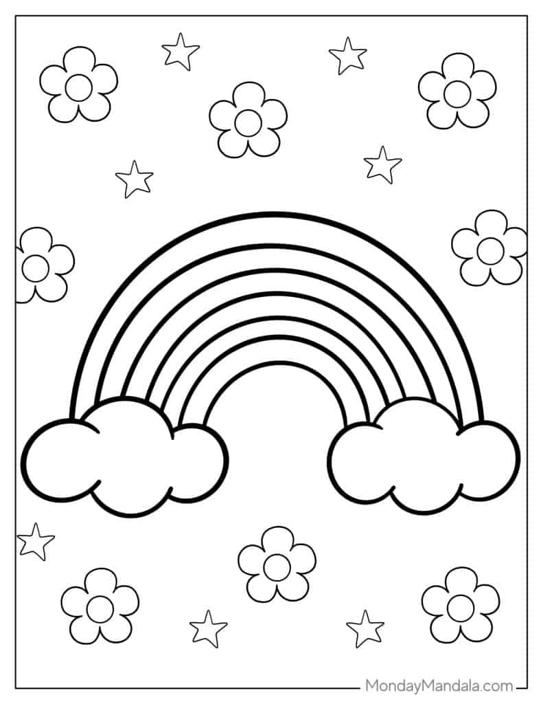 Rainbow Color Sheets Printables