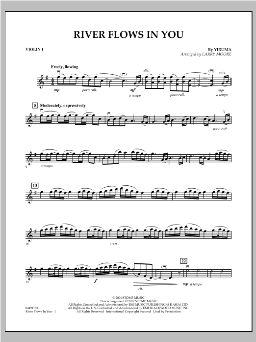 River Flows You Piano Sheet Fasray