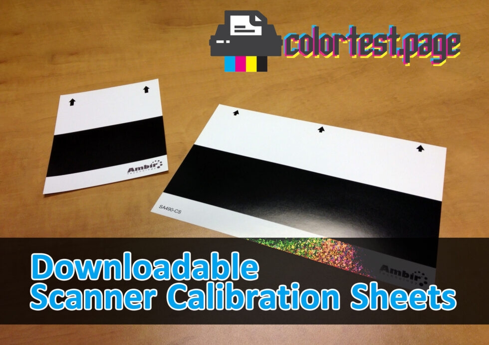 Scanner Calibration Sheet Download PDF Color Test Page