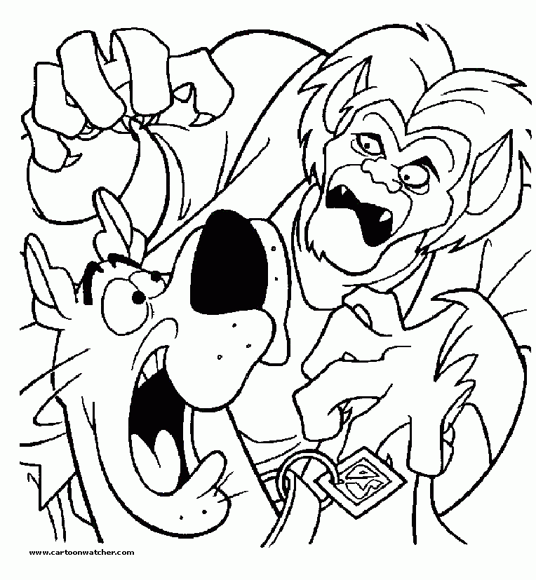 Scooby Doo Characters Coloring Pages Coloring Home