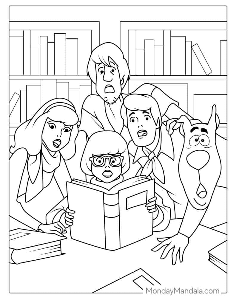 Scooby Doo Printable Coloring Sheets Free Coloring Sheet Printables 