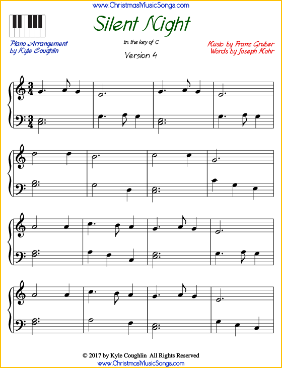 Silent Night Printable Sheet Music