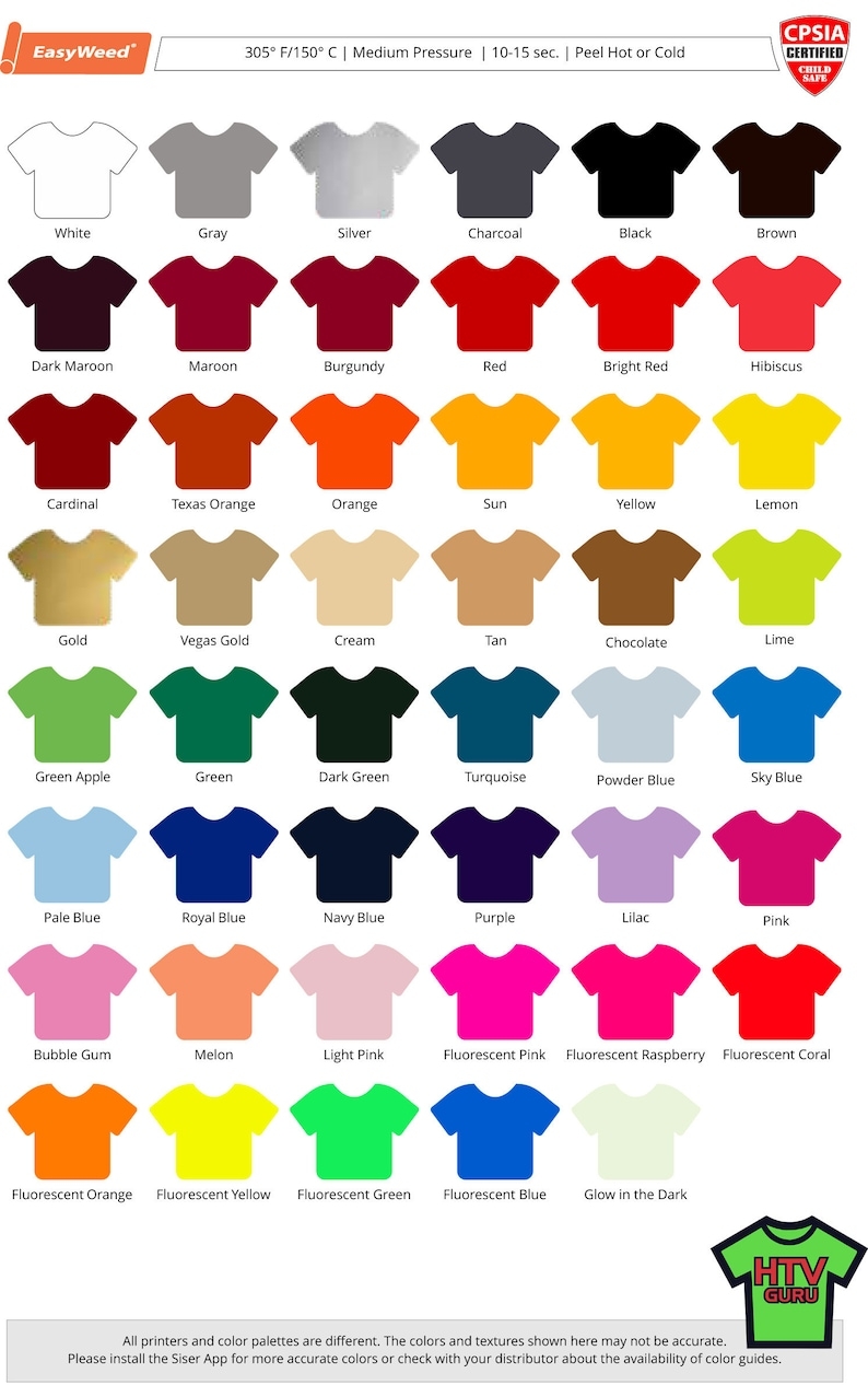 Siser Printable Vinyl Sheets