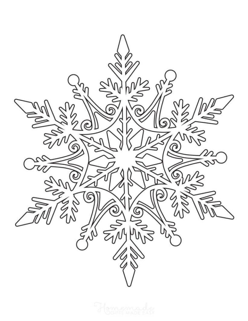 Snowflake Coloring Pages Free Pdf Printables In Snowflake My XXX Hot Girl