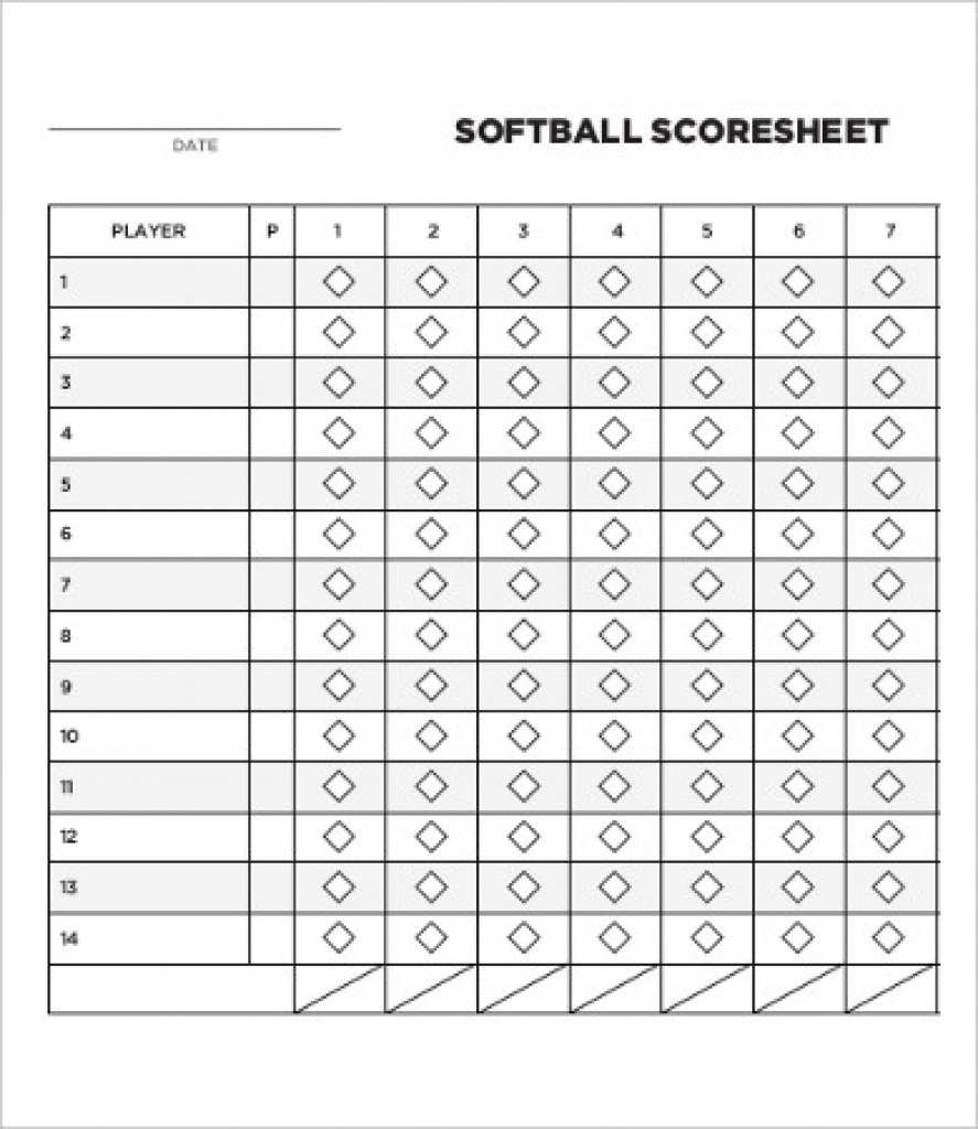 Softball Stat Sheet Printable Spreadsheets Free Printable Softball 
