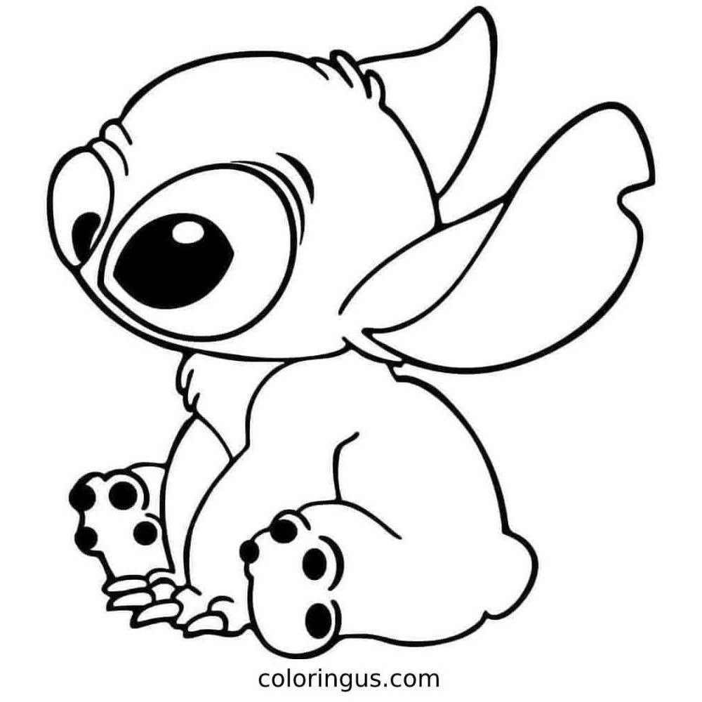 Stitch Coloring Pages Free Printable PDF