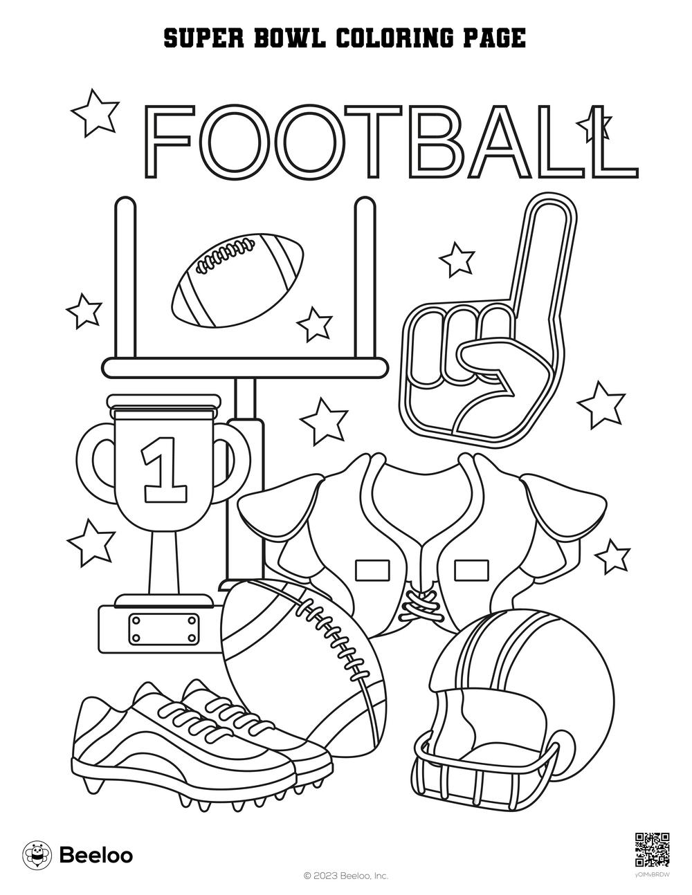 Super Bowl Printable Sheets Image To U