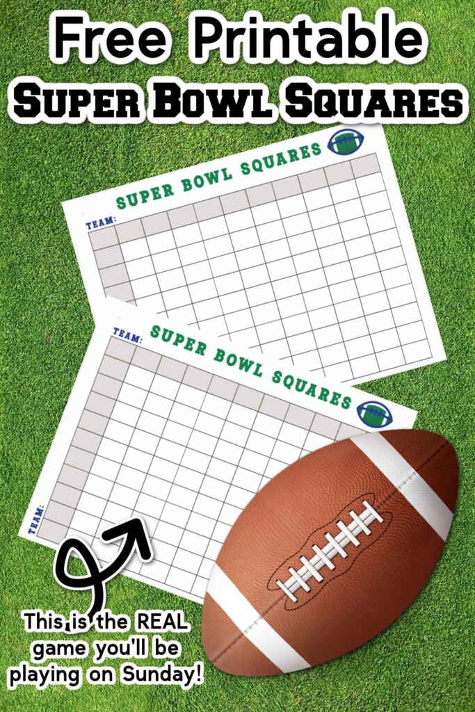 Super Bowl Printable Squares
