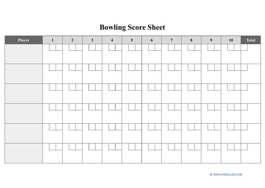 Team Bowling Blue Score Sheet Printable At Printable 50 OFF