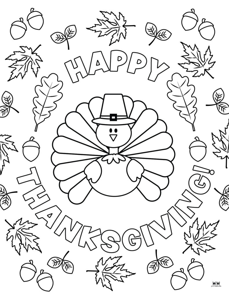 Thanksgiving Coloring Sheets Printables
