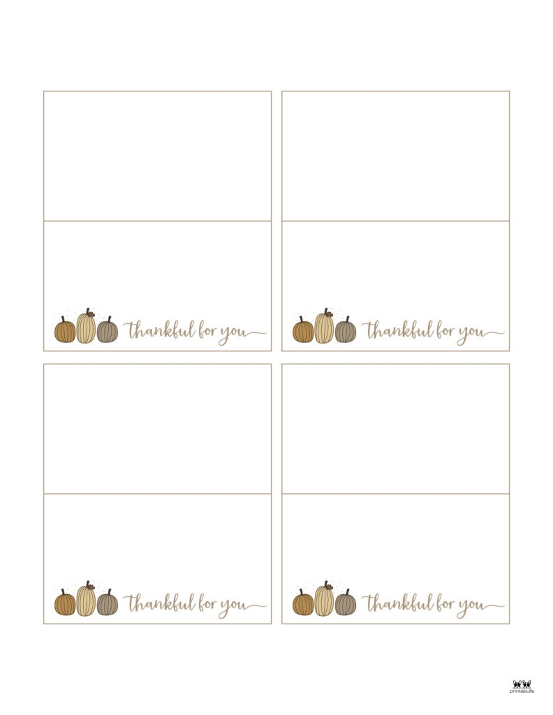 Thanksgiving Seating Cards Printable FREE Printable A Z