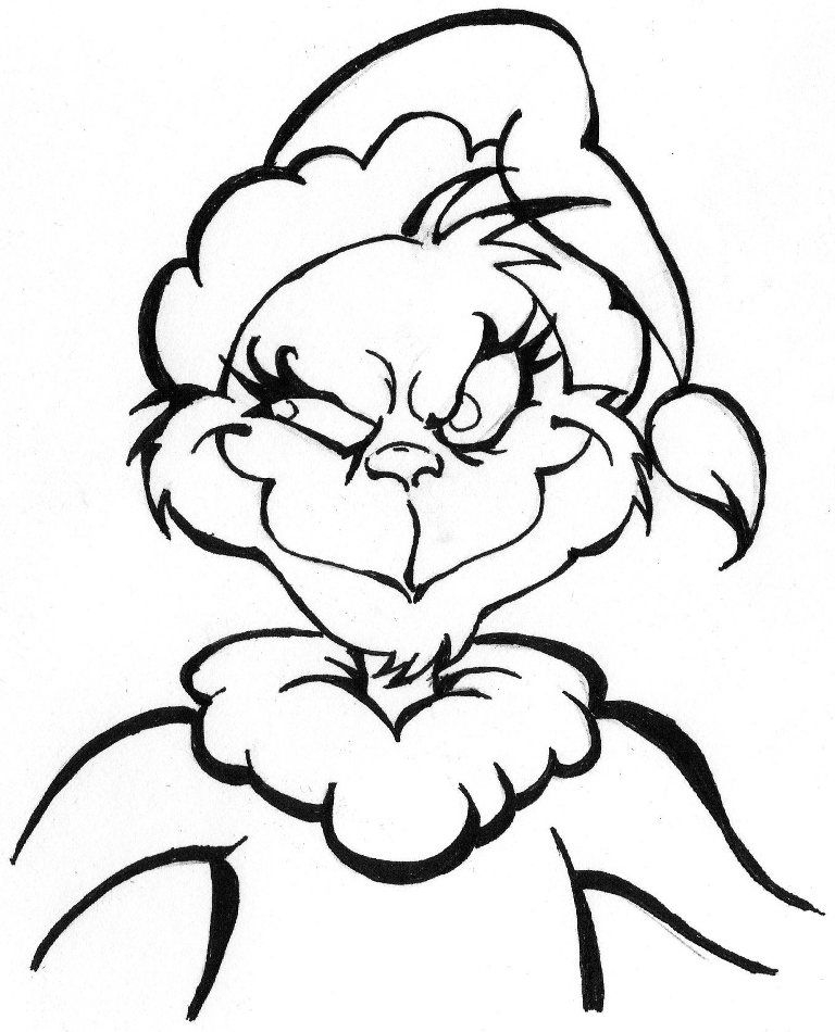 The Grinch Coloring Page Coloring Home