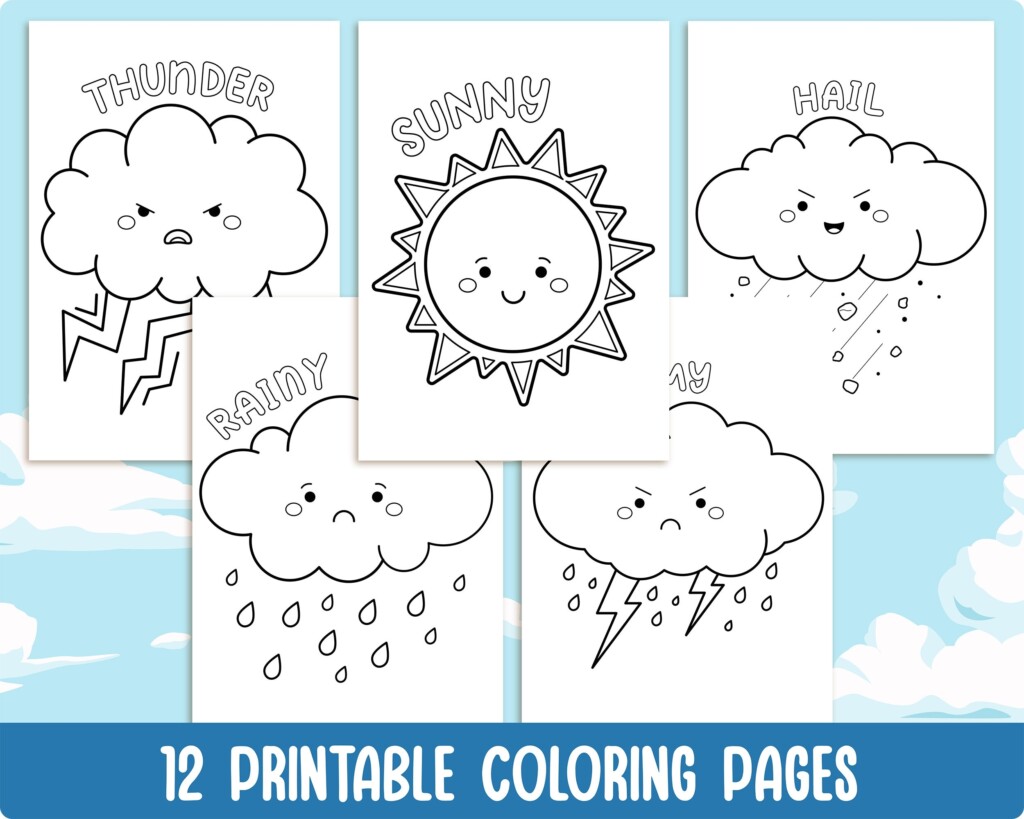 Weather Coloring Sheets Printables Coloring Page My XXX Hot Girl