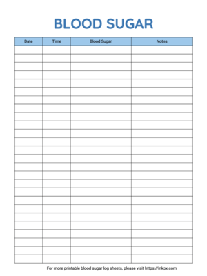 Weekly PDF Free Printable Blood Sugar Log Sheet Track And Manage Your