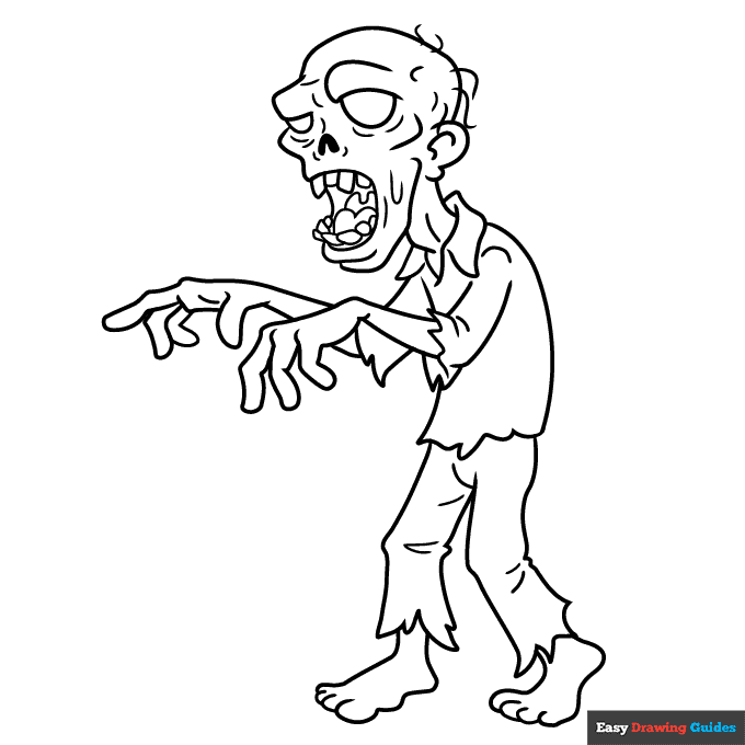 Zombie Coloring Sheets Free