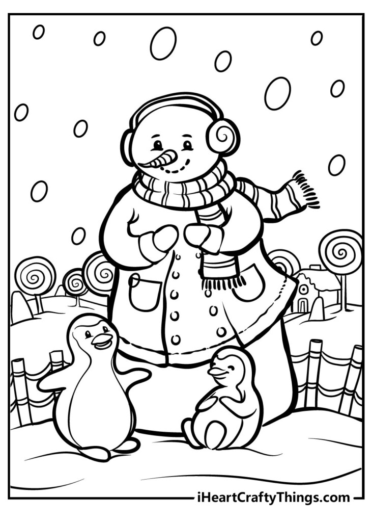 35 Snowman Coloring Pages Printable Free PDF For All Kids 