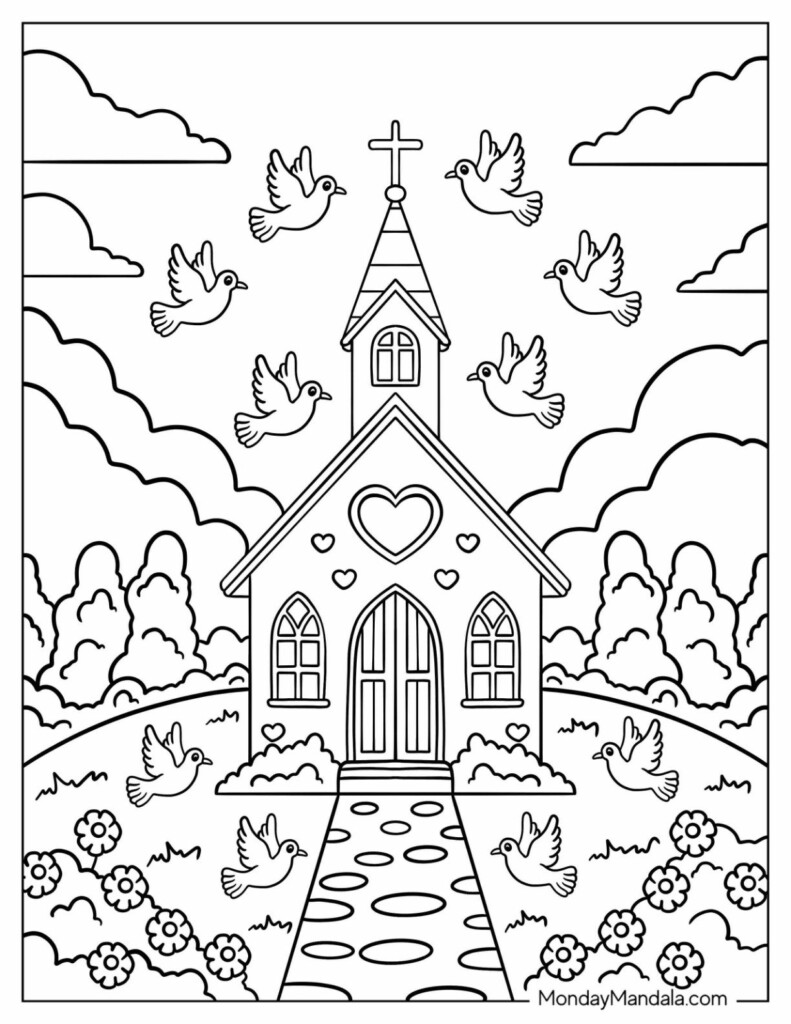 40 Church Coloring Pages Free PDF Printables 40 Church Coloring Pages Free PDF Printables
