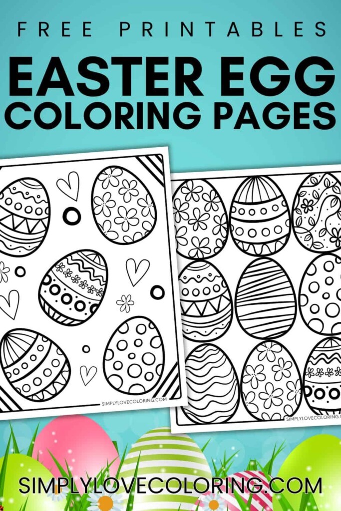46 Easter Egg Coloring Pages Free PDF Printables Simply Love Coloring