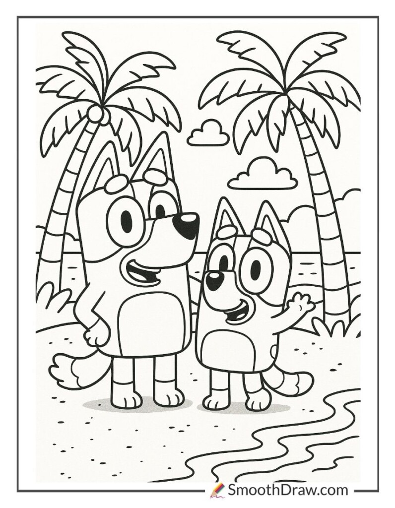61 Bluey Coloring Pages Free Printables Smooth Draw