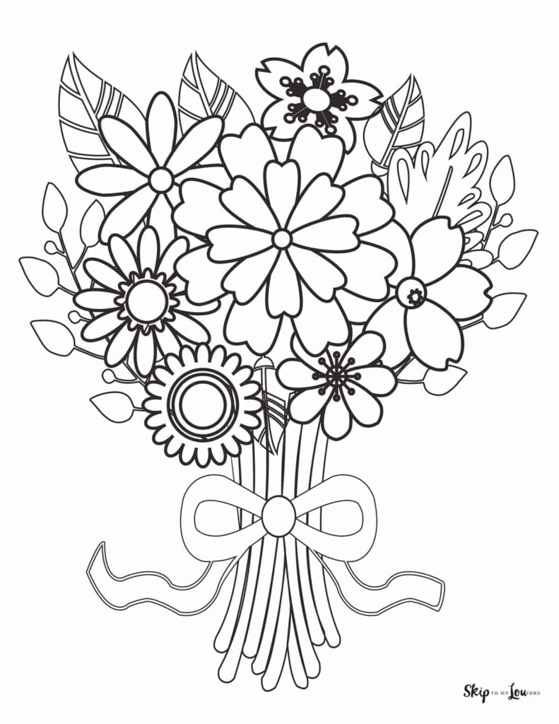 FREE Flower Coloring Pages For Kids And Adults Skip To My Lou FREE Flower Coloring Pages For Kids And Adults Skip To My Lou