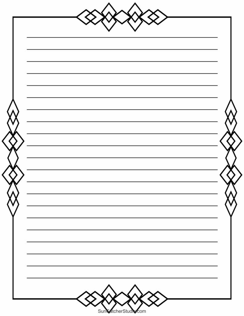 Free Printable Stationery And Lined Letter Writing Paper Free Printables Monograms Design Tools Patterns DIY Projects