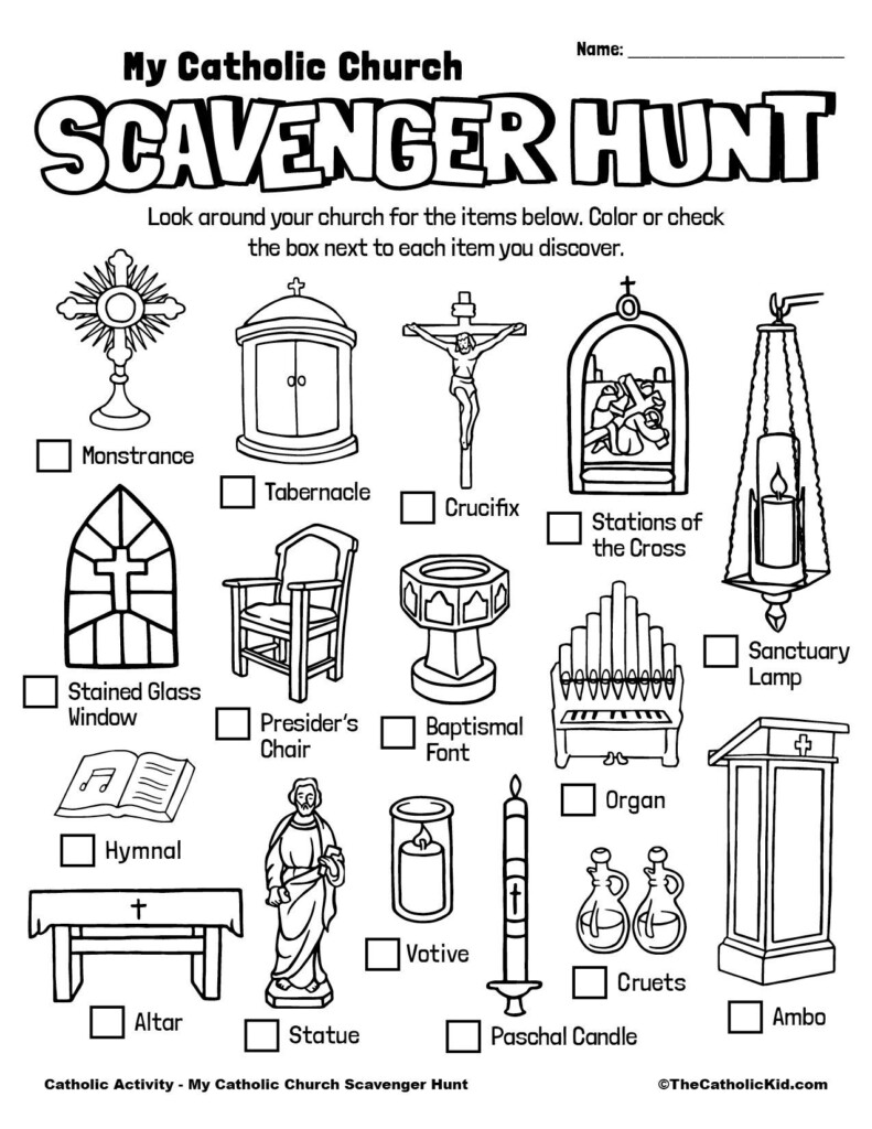 Fun And Educational Church Activity Worksheets For Kids Worksheets Library