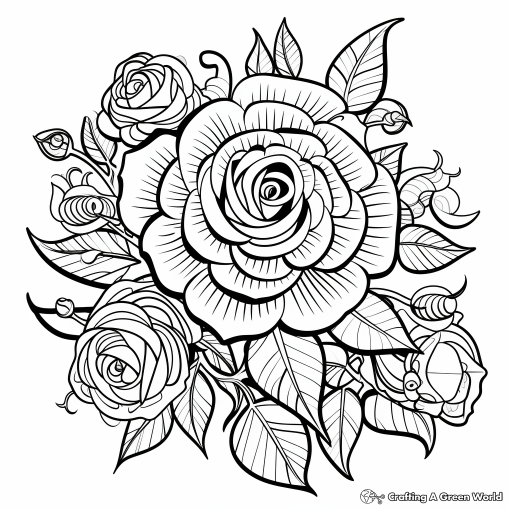 Hard Coloring Pages Of Flowers Free amp Printable Worksheets Library