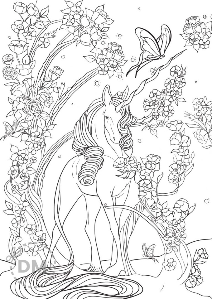 Hard Unicorn Coloring Page For Adults And Teens Diy magazine Hard Unicorn Coloring Page For Adults And Teens Diy magazine