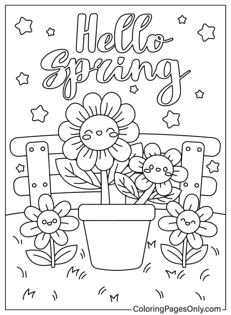 Spring Coloring Pages 7 Free Printable Pdfs Artofit Spring Coloring Pages 7 Free Printable Pdfs Artofit